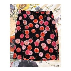 Floral pencil skirt
